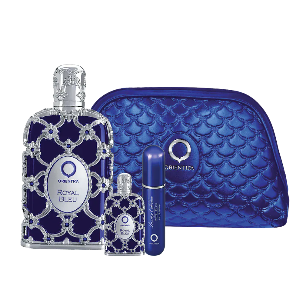 Orientica Luxury Gift Set - Unisex Perfume Eau De Parfum Gift Set Royal Bleu 2.7 oz