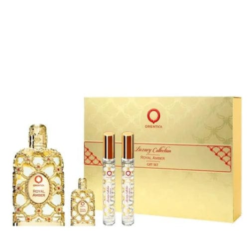 Orientica Royal Amber Unisex Eau De Parfum Gift Set 2.7 oz / 80 ml