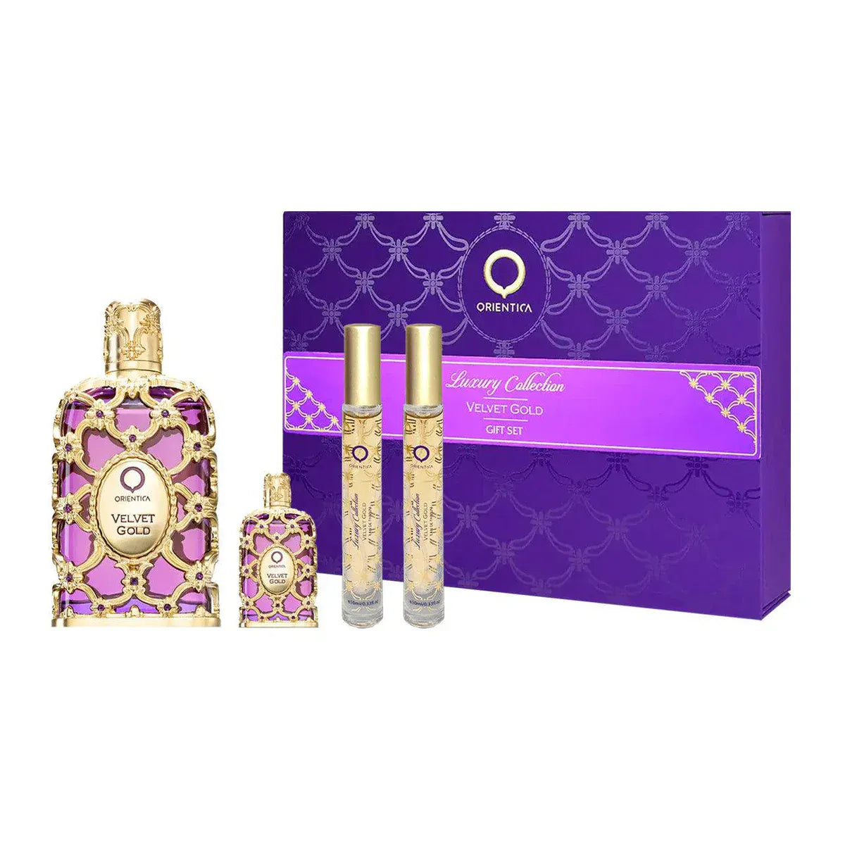 Orientica Velvet Gold Unisex Eau De Parfum Gift Set 2.7 oz / 80 ml
