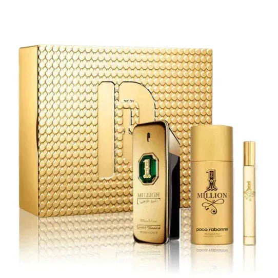 Paco Rabanne 1 Million Gold Oud - For Men Eau de Parfum Gift Set 3.4 oz