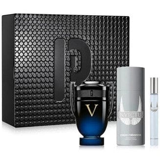 Paco Rabanne Invictus Victory Elixir Parfum- For Men Eau de Parfum Gift Set 3.4 oz / 100 ml