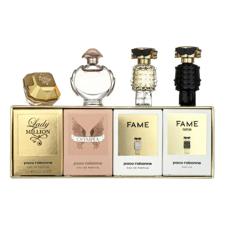 Paco Rabanne Miniature Gift Set For Women Eau de Parfum 4x17oz