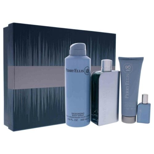 Perry Ellis 18 For Men Men’s Perfume/Cologne For Men Eau de Toilette 3.4 oz / 6.8 oz / Gift Set 3.4 oz Edt Gift Set 3.4 oz