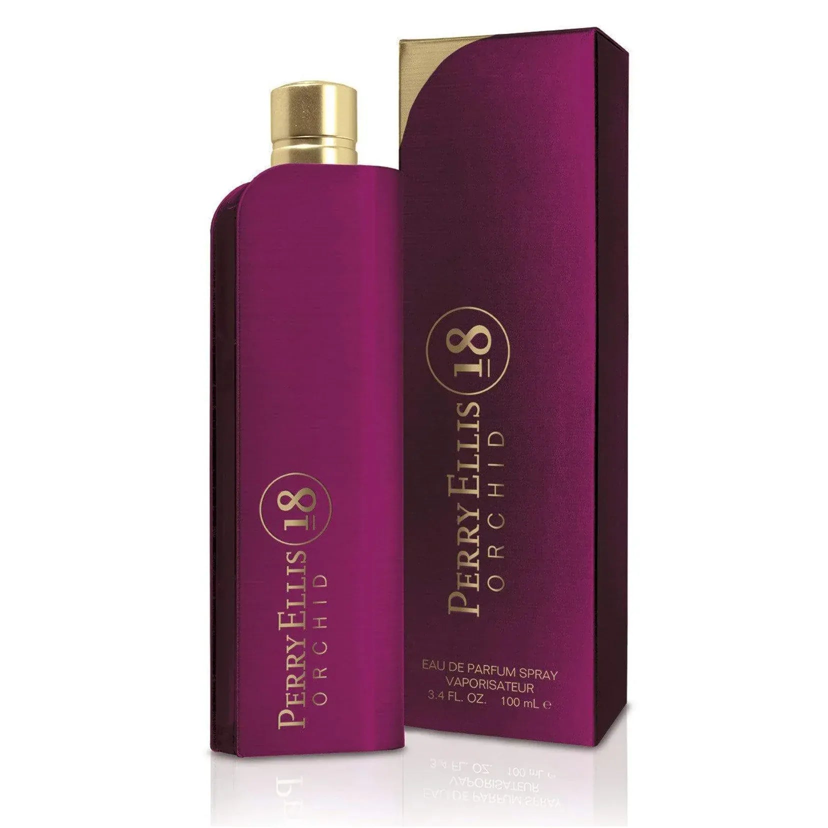 Perry Ellis 18 Orchid Women’s Perfume/Cologne For Women Eau de Parfum 3.4 oz / Gift Set 3.4 oz / Body Mist 8.0 oz Edp 3.4 oz