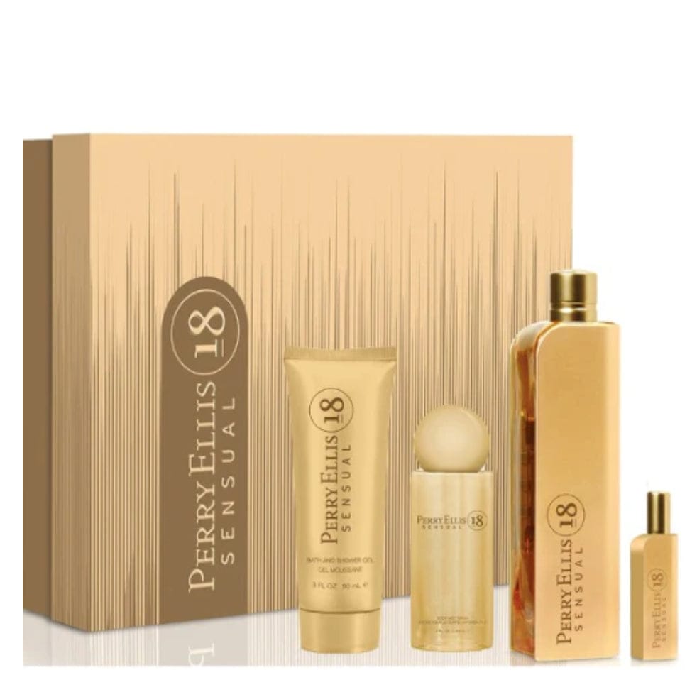 Perry Ellis 18 Sensual Women’s Perfume/Cologne For Women Eau de Parfum 3.4 oz / Gift Set 3.4 oz Edp Gift Set 3.4 oz