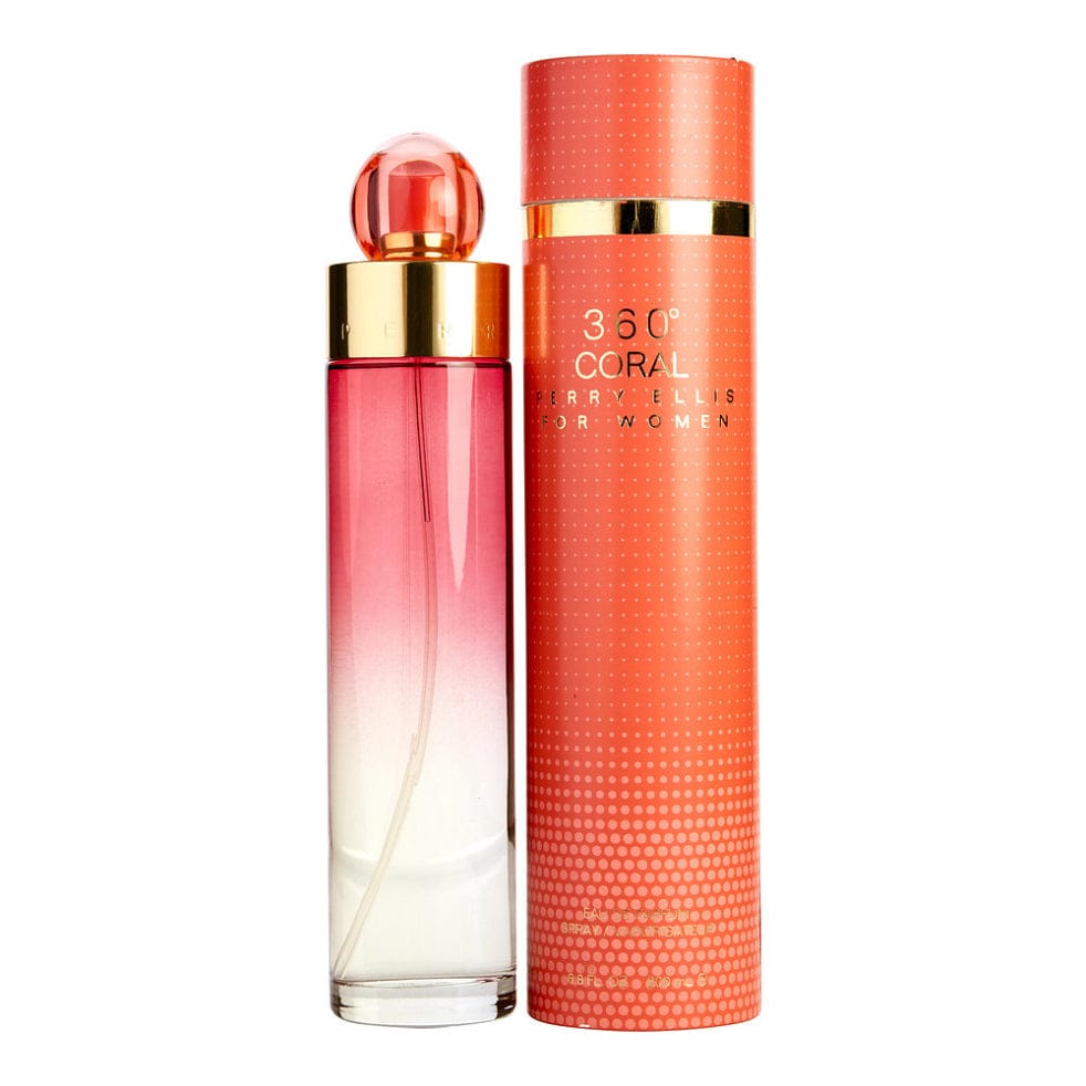 Perry Ellis 360° Coral Perfume Women's Perfume/Cologne For Women Eau De Parfum 6.8 oz / Gift Set 3.4 oz / Body Mist 8.0 ozEdp
