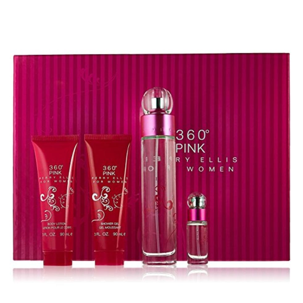 Perry Ellis 360° Pink Perfume Women's Perfume/Cologne For Women Eau De Parfum 3.4 oz / Gift Set 3.4 oz Edp Gift Set 3.4 oz