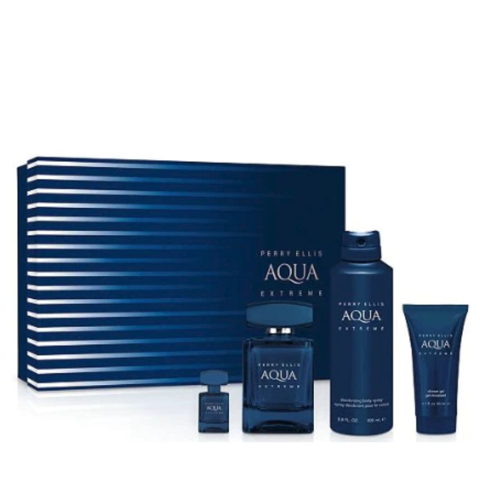 Perry Ellis Aqua Men’s Perfume/Cologne For Men Eau de Toilette 3.4 oz / 6.8 oz / Gift Set 3.4 oz Edt Gift Set 3.4 oz