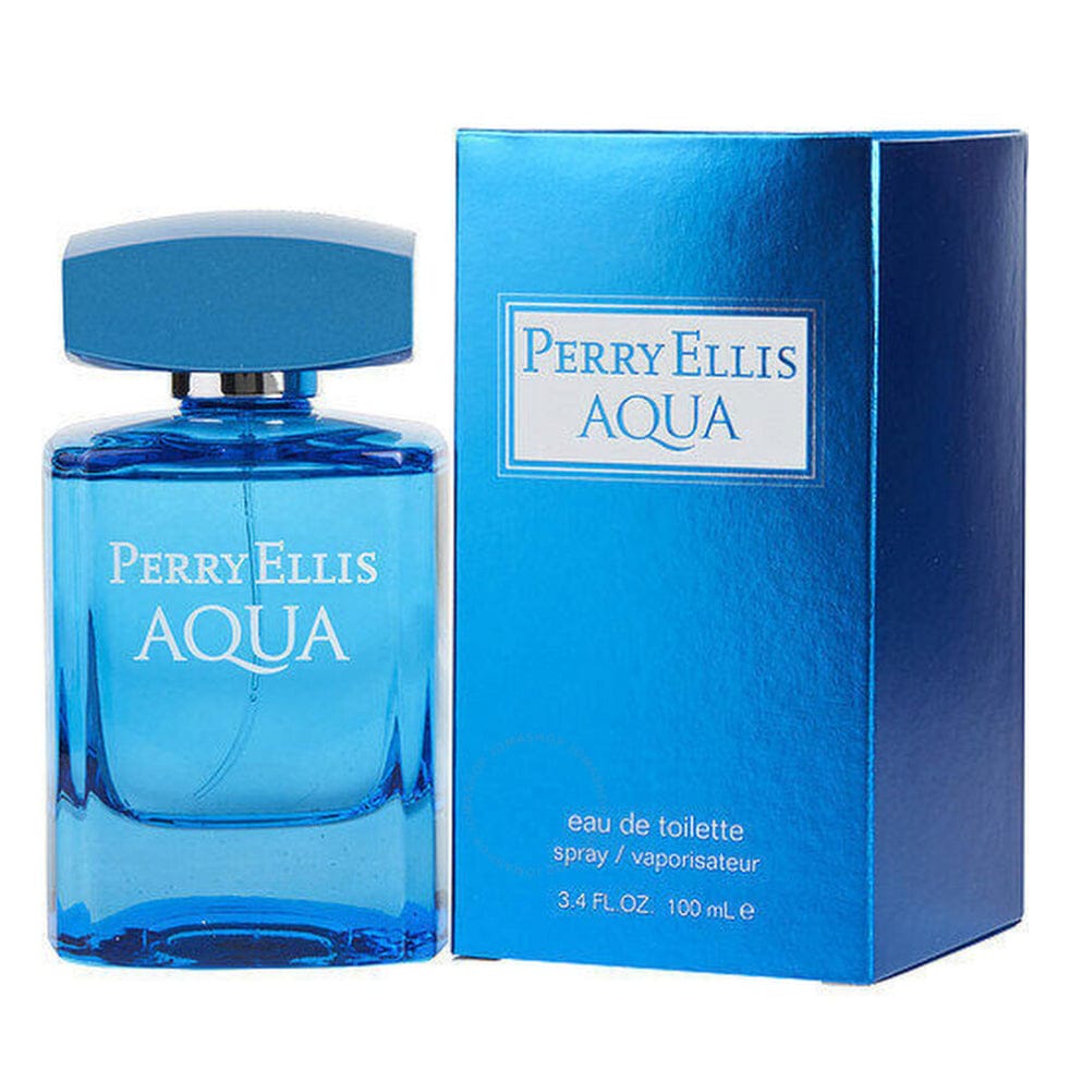 Perry Ellis Aqua Men’s Perfume/Cologne For Men Eau de Toilette 3.4 oz / Gift Set 3.4 oz Edt 3.4 oz