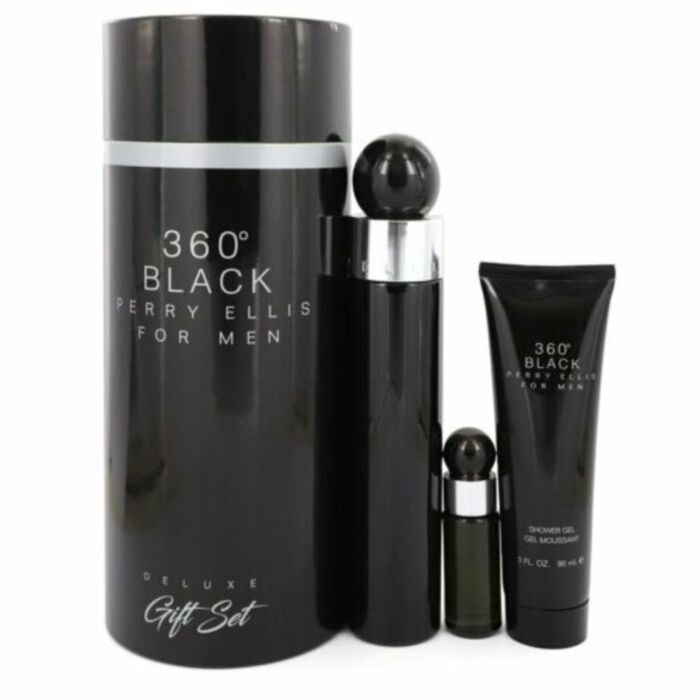 Perry Ellis 360 Black Cologne For Men Eau De Toilette Spray 3.4 oz Fandi Perfume