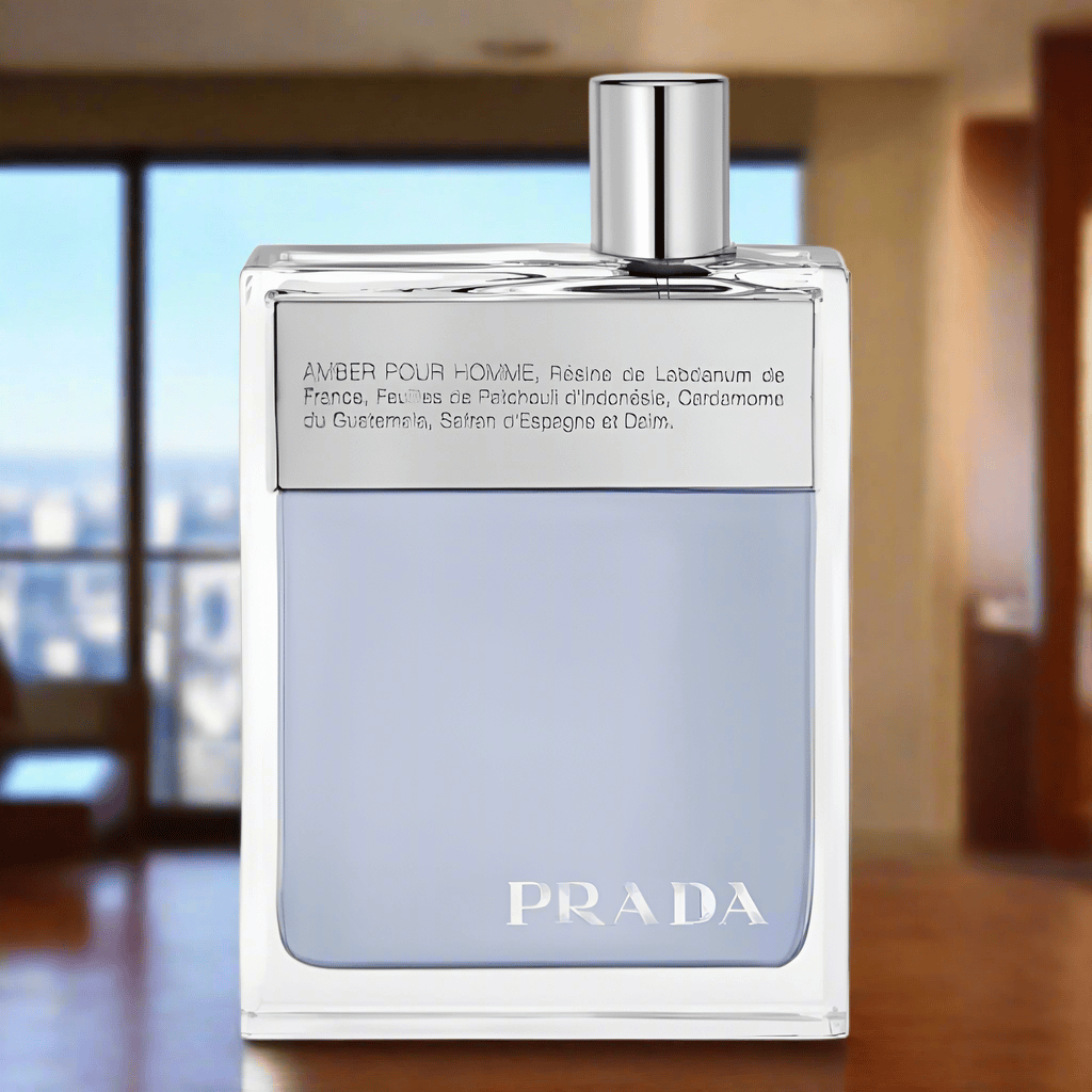 Prada Amber Pour Homme Men's Perfume/Cologne For Men Eau de Toilette 1.7 oz / 3.4 oz Edt