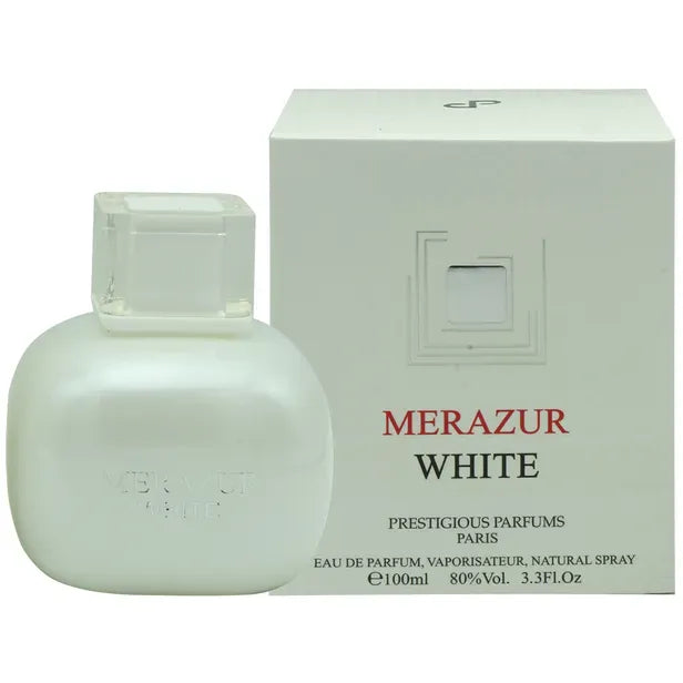 Prestigious Merazur White Women’s Perfume/Cologne For Women Eau de Parfum 3.3 oz Edp