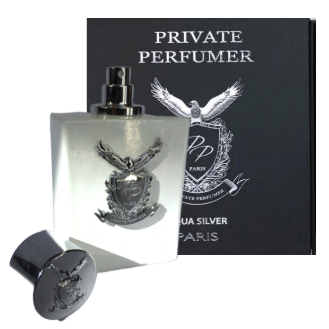 Private Perfumer  Aqua Silver Men’s Perfume/Cologne For Men Eau de Parfum 3.4 oz Edp
