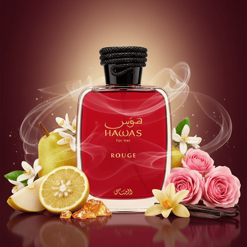 Rasasi Hawas Rouge 3.38 oz / 100 ml