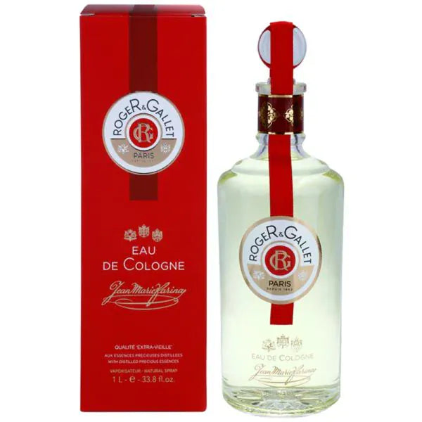 Roger & Gallet Jean Marie Farina Extra Vieille Unisex Perfume/Cologne For Men & Women Eau de Cologne 3.3 oz / 3.38 oz / 6.6 oz / Deodorant 5.0 oz / Soap 3.5 ozEdc 33.8 oz