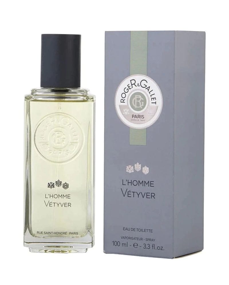 Roger & Gallet L'Homme Vetyver Men’s Perfume/Cologne For Men Eau de Toilette 3.3 oz Edt