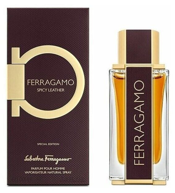 Salvatore Ferragamo Spicy Leather Parfum Men’s Perfume/Cologne For Men Eau de Parfum 3.4 oz / Gift Set 3.4 oz Edp 3.4 oz