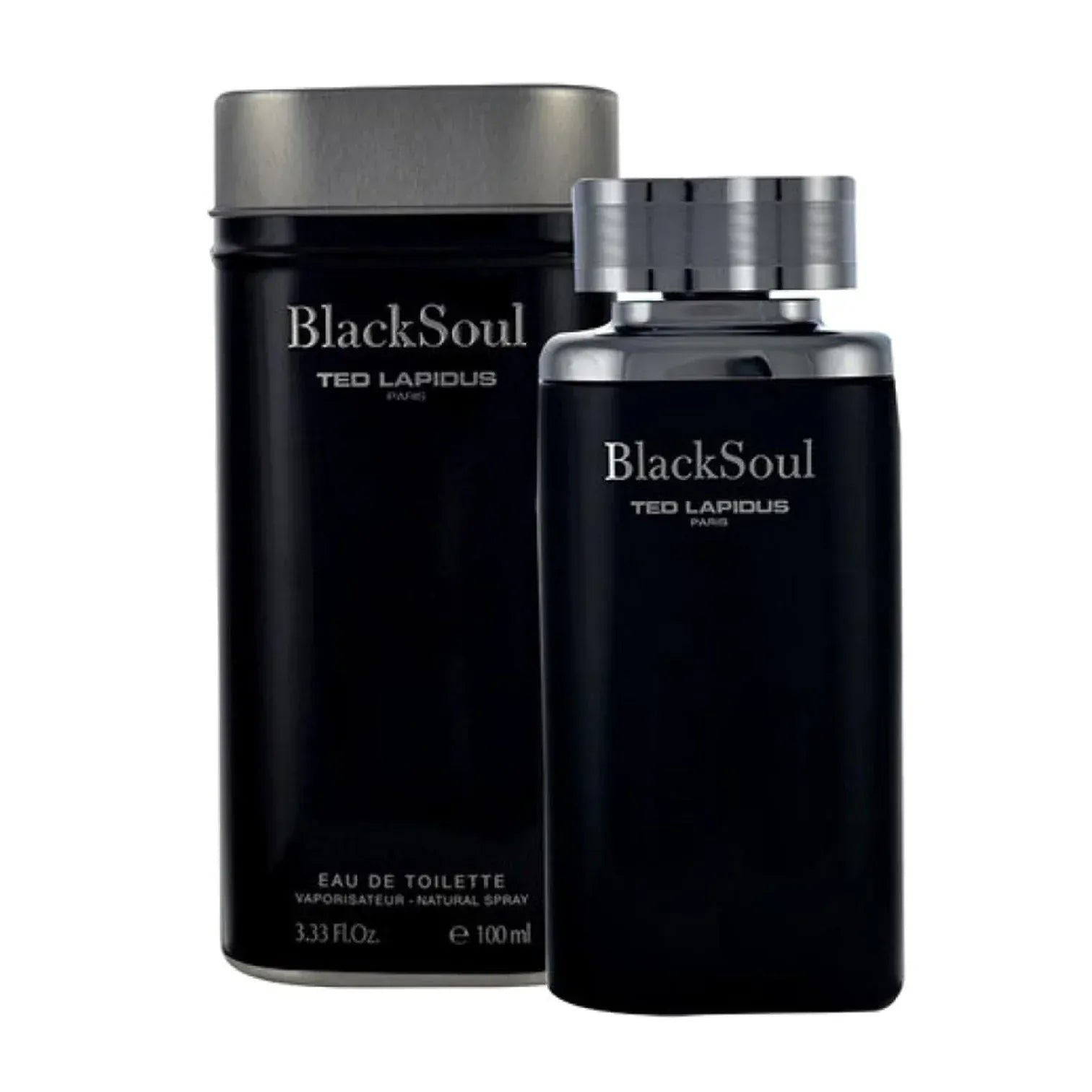 Ted Lapidus Black Soul Men’s Perfume/Cologne For Men Eau de Toilette 3.3 oz / Gift Set 3.4 oz Edt 3.3 oz