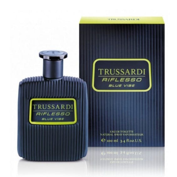 Trussardi Riflesso Blue Vibe Men’s Perfume/Cologne For Men Eau de Toilette 3.4 oz Edt
