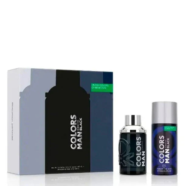 United Colors of Benetton Colors Man Black Men’s Perfume/Cologne For Men Eau de Toilette 3.4 oz Edt Gift Set 3.4 oz