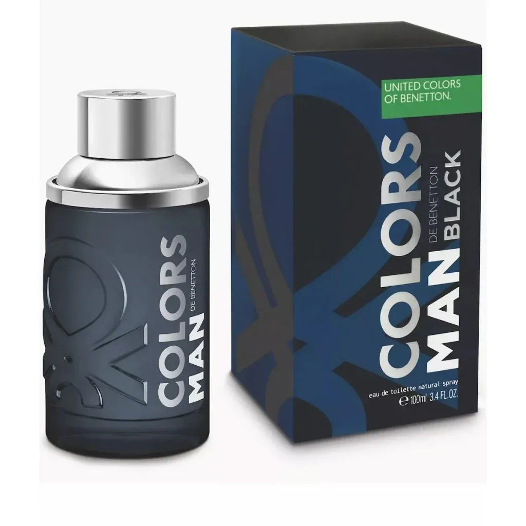 United Colors of Benetton Colors Man Black Men’s Perfume/Cologne For Men Eau de Toilette 3.4 oz Edt 3.4 oz