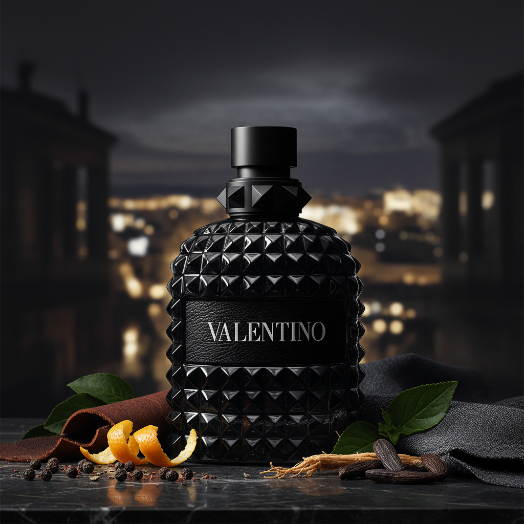 Valentino Uomo Born In Roma Rockstud Noir  For Men Eau de Toilette 3.4 oz / 100 ml