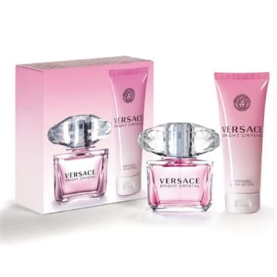 Versace Bright Crystal For Women Eau De Toilette Gift Set 3.0 oz / 90 ml - 2 pcs