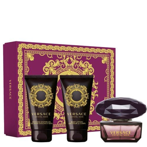 Versace Crystal Noir For Women Eau De Toilette Gift Set 1.7 oz / 50 ml