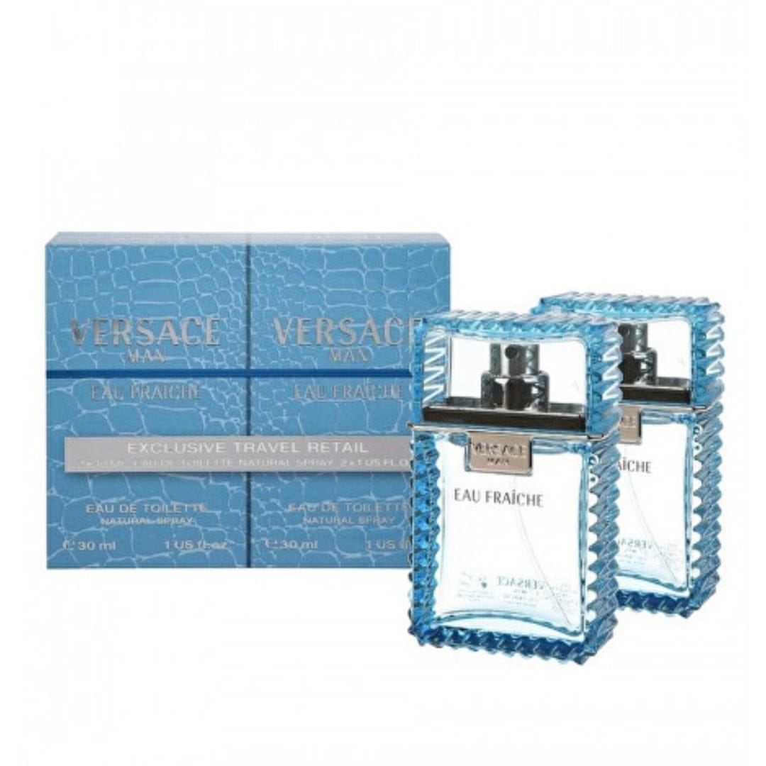 Versace Versace Man Eau Fraiche For Men Eau De Toilette Gift Set Duo 2x1.0 oz / 2x30ml