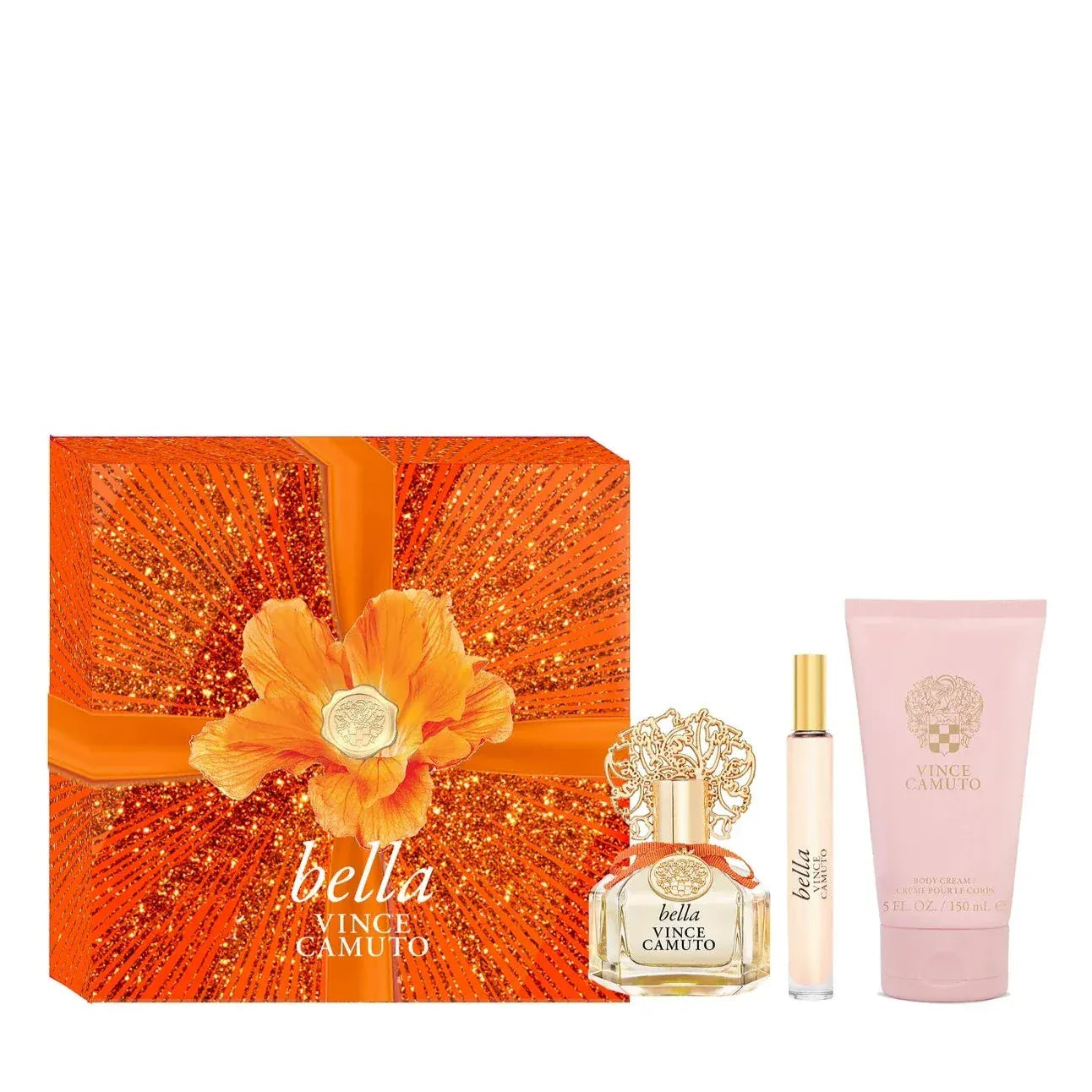 Vince Camuto Bella Women’s Perfume/Cologne For Women Eau de Parfum 3.4 oz / Gift Set 3.4 oz / Body Mist 8.0 ozEdp Gift Set 3.4 oz