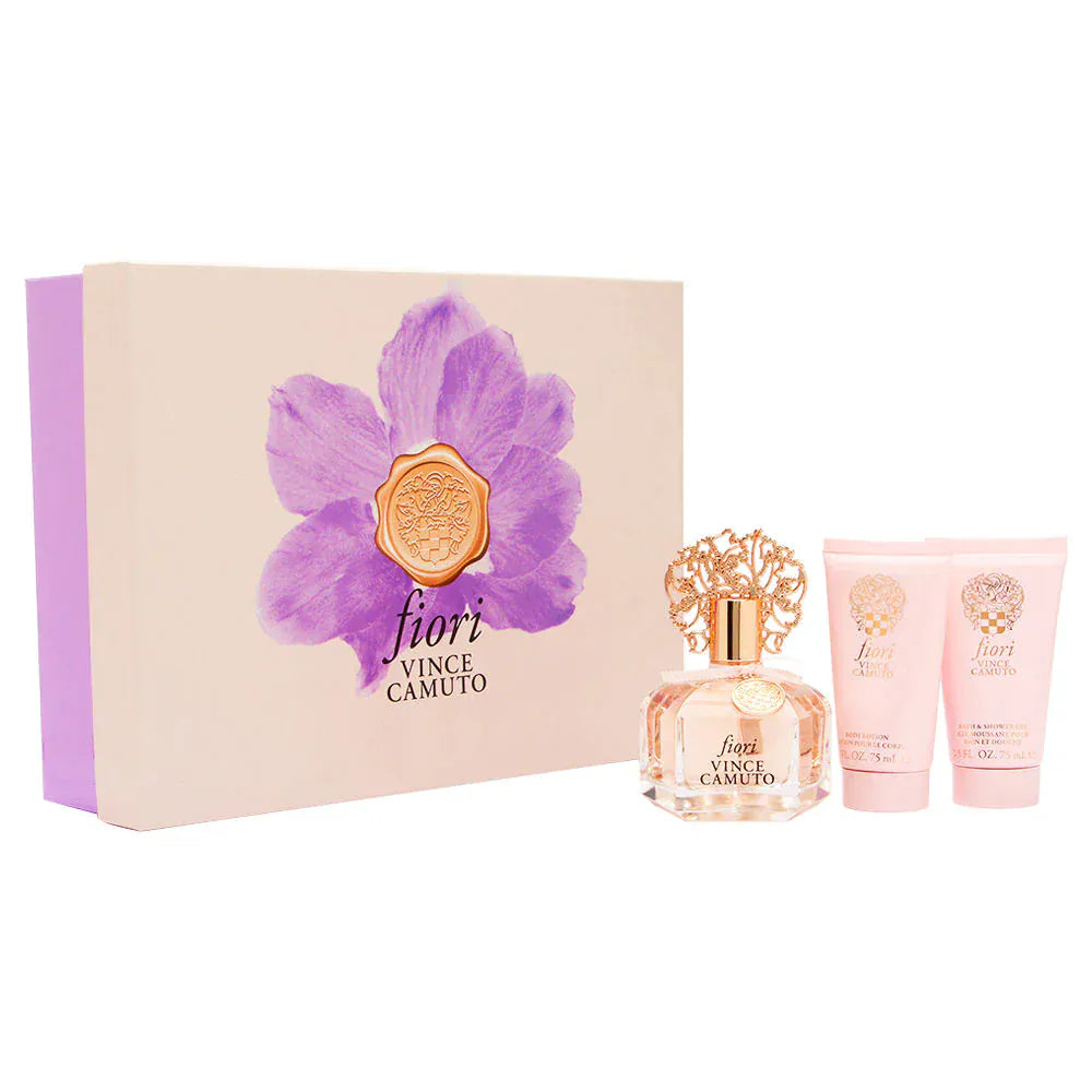 Vince Camuto Fiori Women’s Perfume/Cologne For Women Eau de Parfum 3.4 oz / Gift Set 3.4 oz / Body Mist 8.0 oz Edp Gift Set 3.4 oz