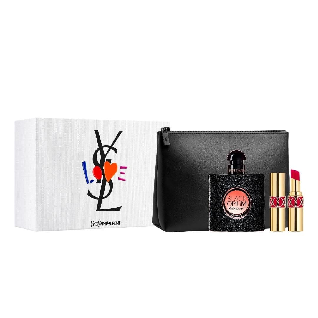 Yves Saint Laurent Black Opium - For Women Eau De Parfum Gift Set 1.6 oz / 50 ml