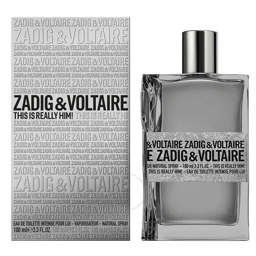 Zadig & Voltaire This Is Really Him! Men’s Perfume/Cologne For Men Eau de Toilette Intense 3.3 oz Edt