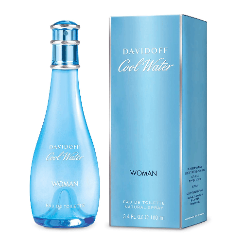 Davidoff Cool Water Perfume For Women Eau De Toilette Spray 1.0 oz / 1.7 oz / 3.4 oz / 6.7 oz / Gift Set 3.4 oz Edt