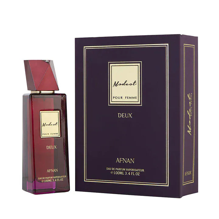 Afnan Modest Deux For Women/Cologne For Women Eau de Parfum 3.4 Oz Edp
