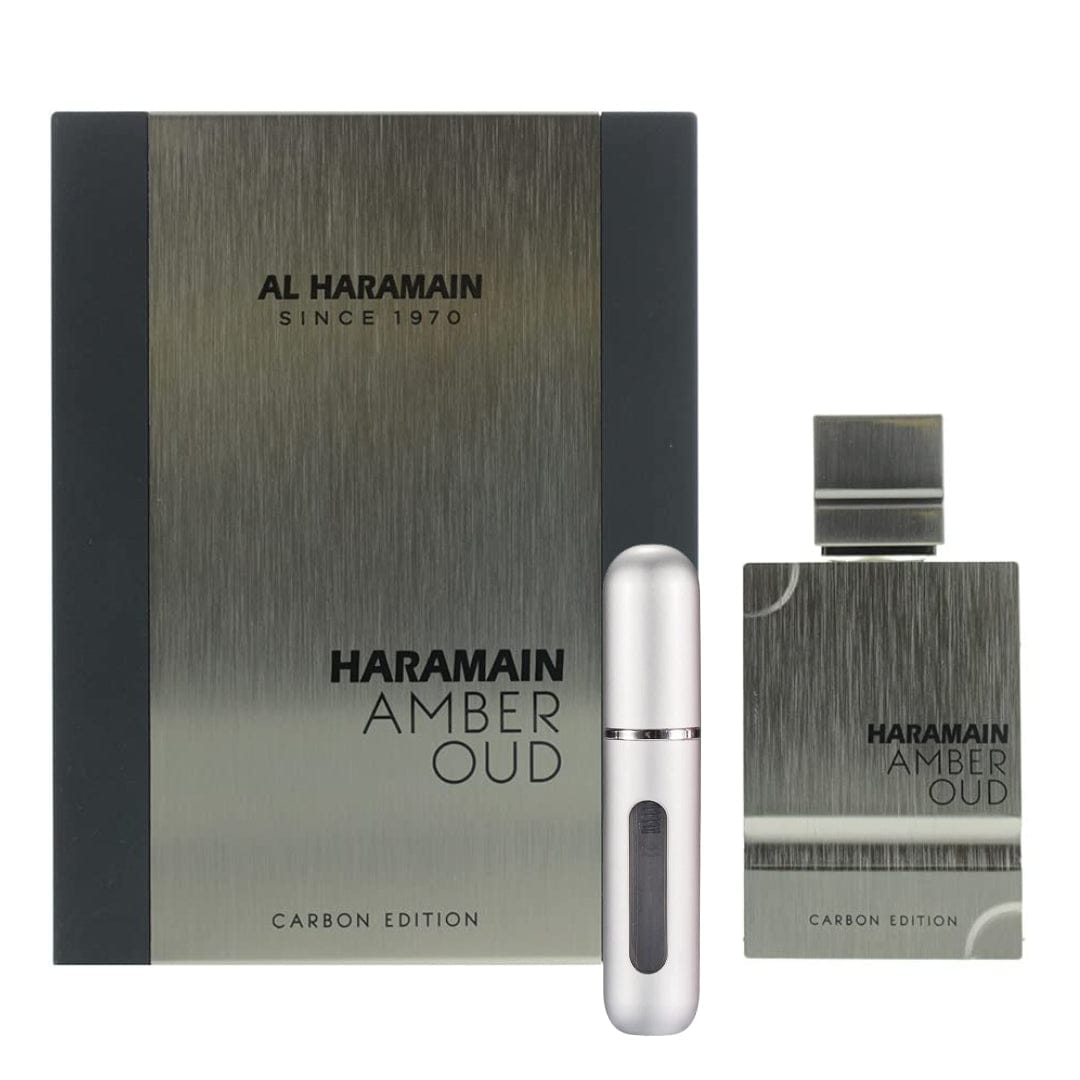 Al Haramain Perfumes Amber Oud Carbon - Unisex Eau de Parfum 6.7 oz / 200 ml + Filling Bottled
