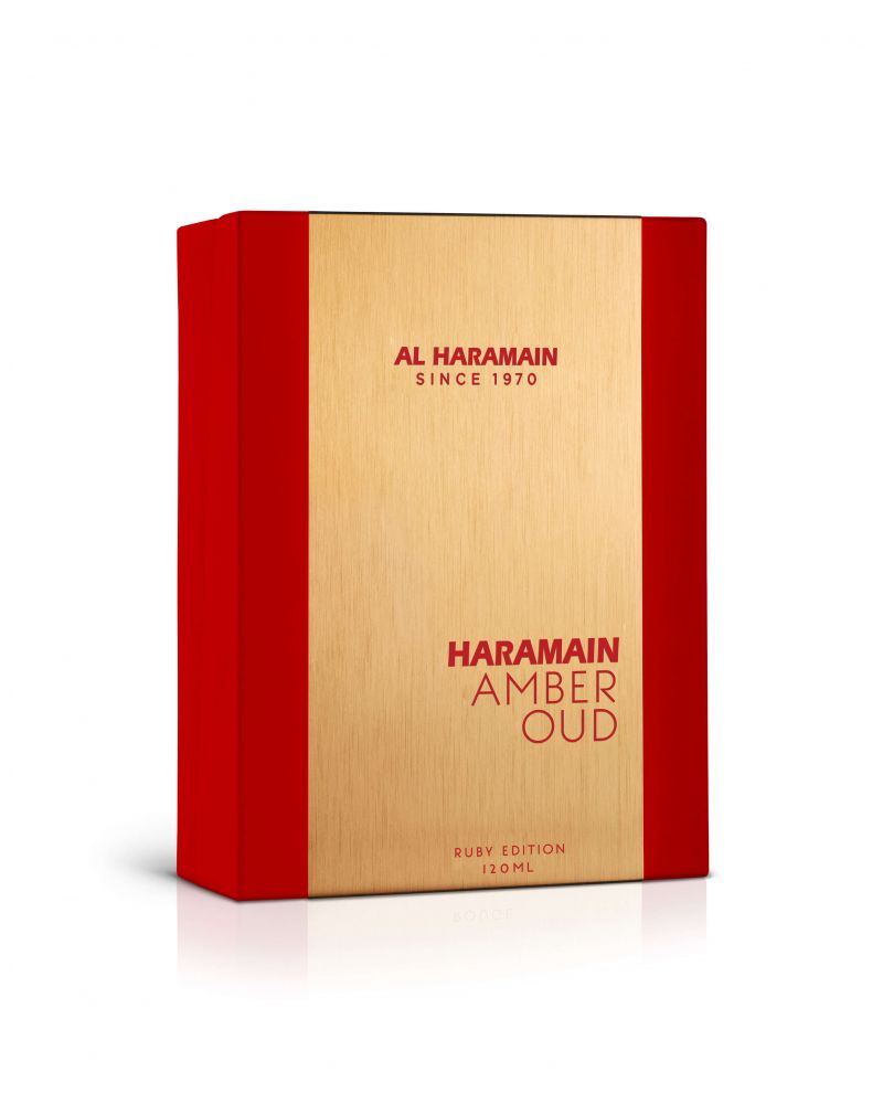 Al Haramain Amber Oud Ruby Edition Eau de Parfum Spray for Unisex, 6.7 Ounce