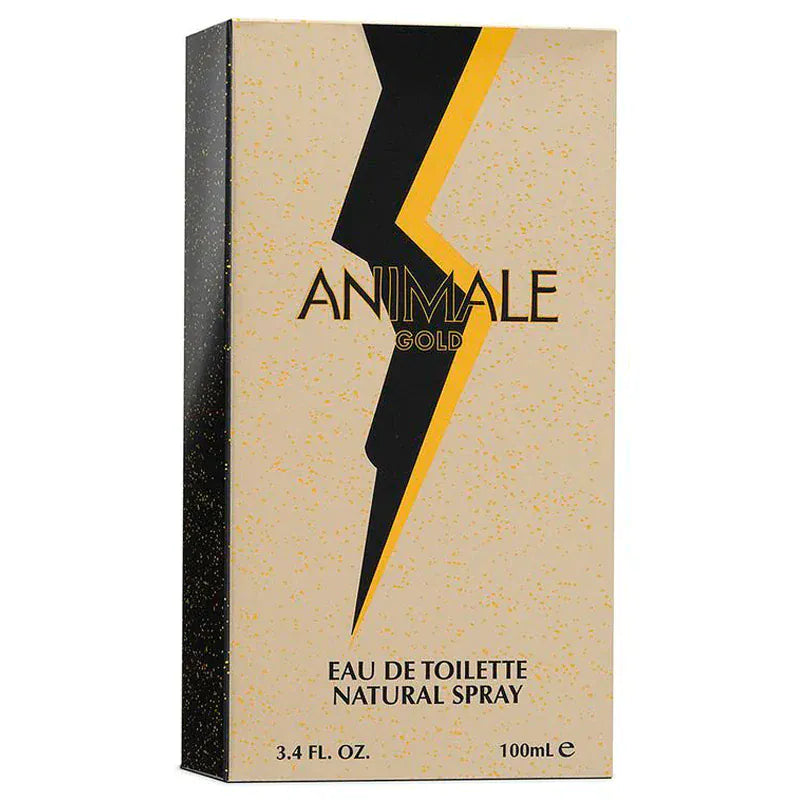 Animale Animale Gold for Men Perfume/Cologne For Men Eau de Toilette 3.4 Oz Edt