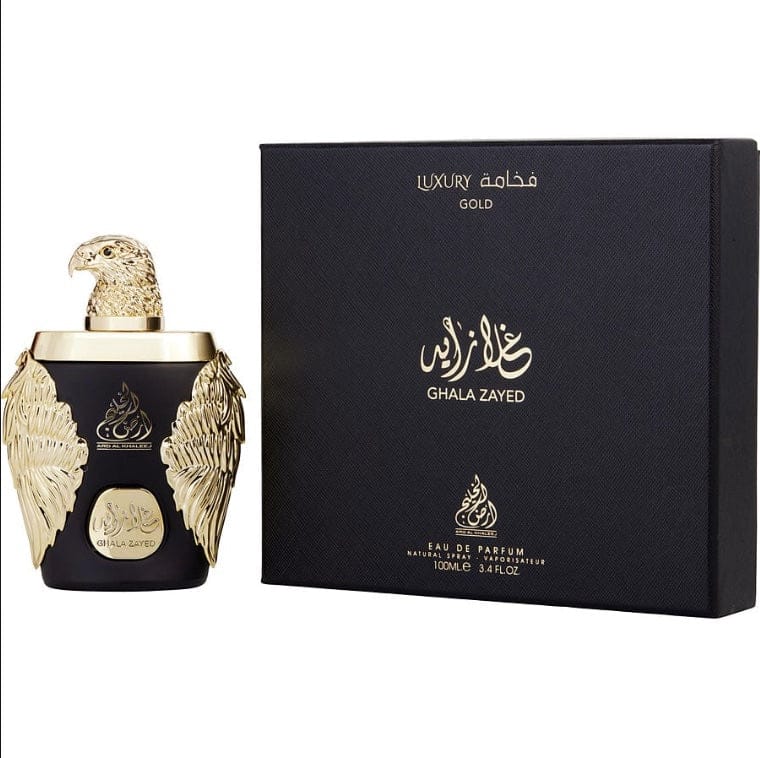 Ard Al Khaleej Ghala Zayed Luxury Gold Unisex Perfume/Cologne For Men & Women Eau de Parfum 3.4 Oz Edp