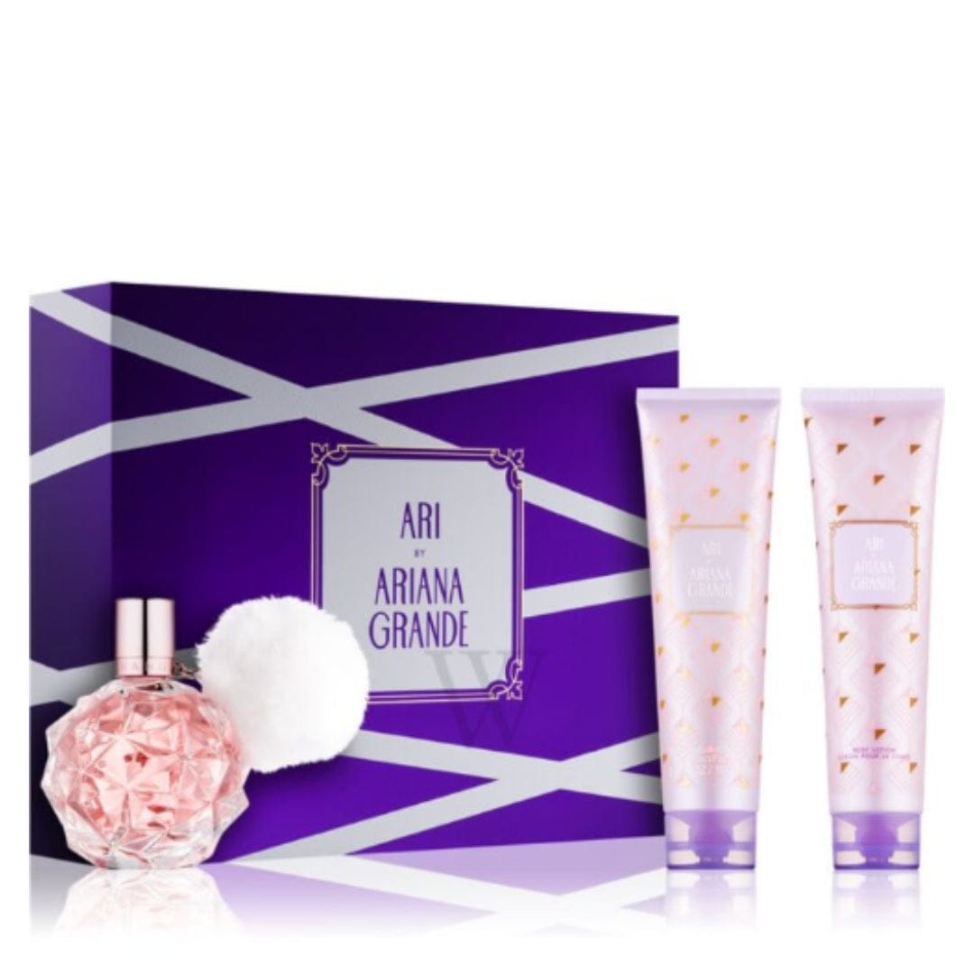 Ariana Grande Ari For Women/Cologne For Women Eau de Parfum 3.4 Oz / Gift Set 3.4 OZ / Body Mist 8.0 Oz Edp Gift Set 3.4 oz