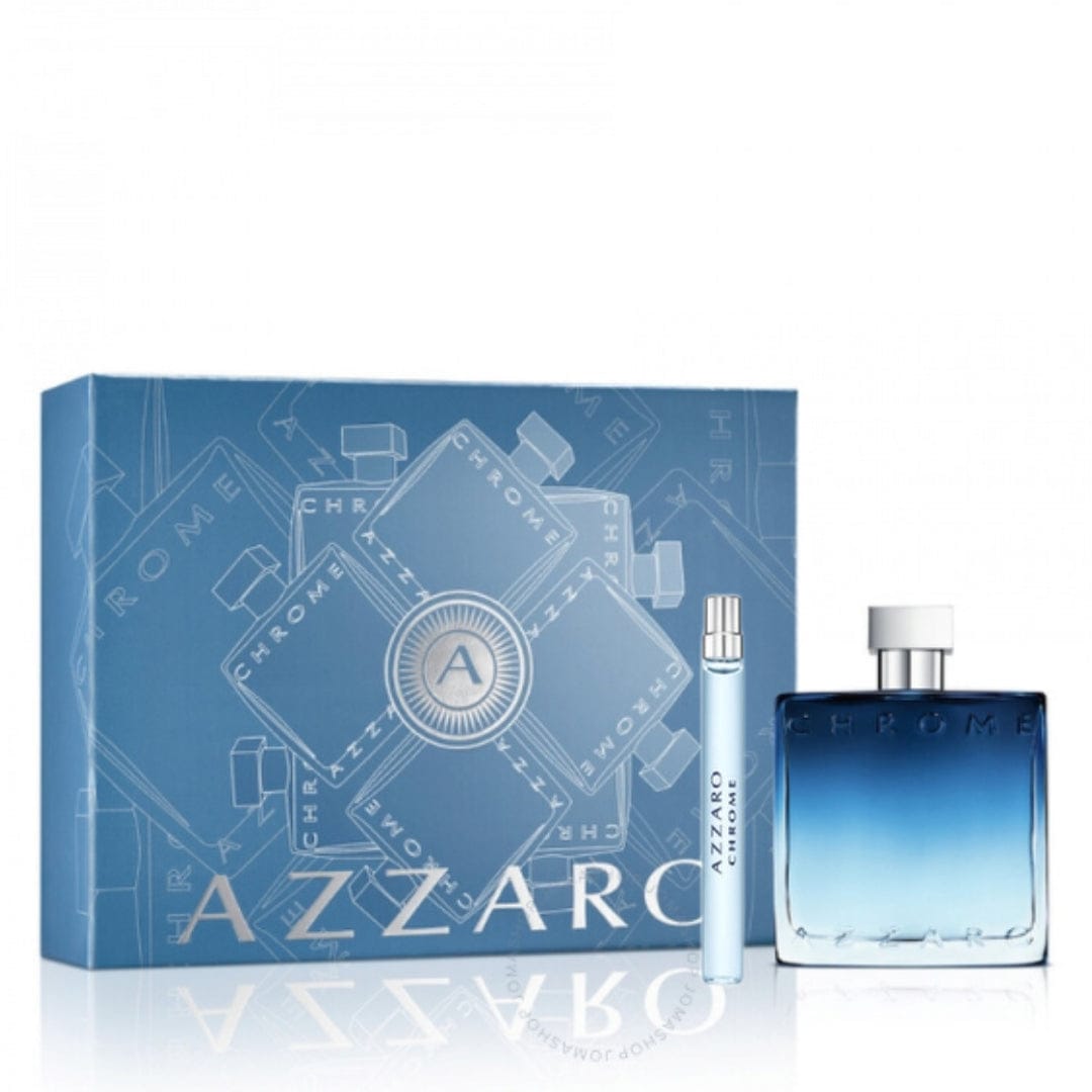 Azzaro Chrome Eau de Parfum For Men/Cologne For Men Eau de Parfum 1.69 oz / 3.4 oz / Gift Set 3.4 oz Edp Gift Set 3.4 oz