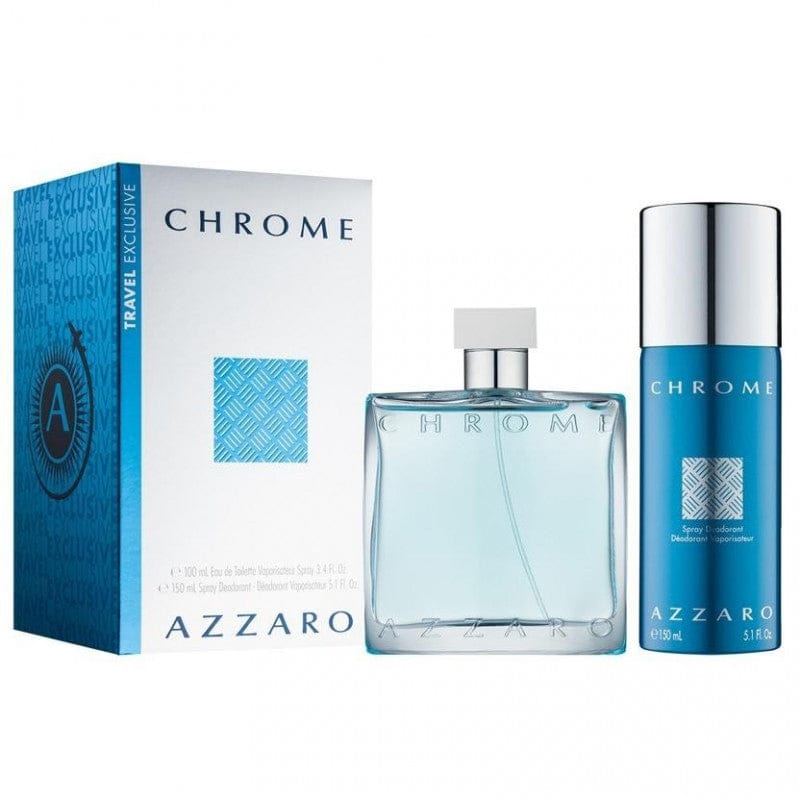 Azzaro Chrome For Him Eau de Toilette Spray 1.7 Oz / 3.4 oz / 6.8 Oz / Gift Set 3.4 Oz / 4.2 Oz Edt Gift Set 3.4 oz
