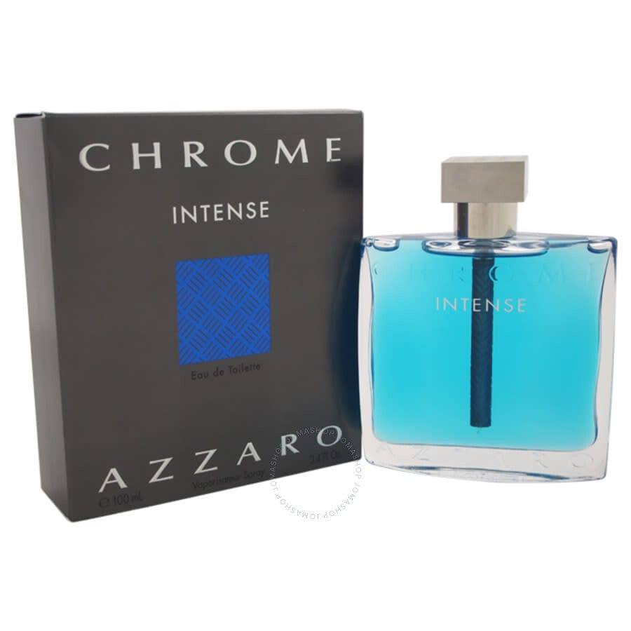 Azzaro Chrome Intense Cologne For Men Eau De Toilette Spray 3.4 Oz