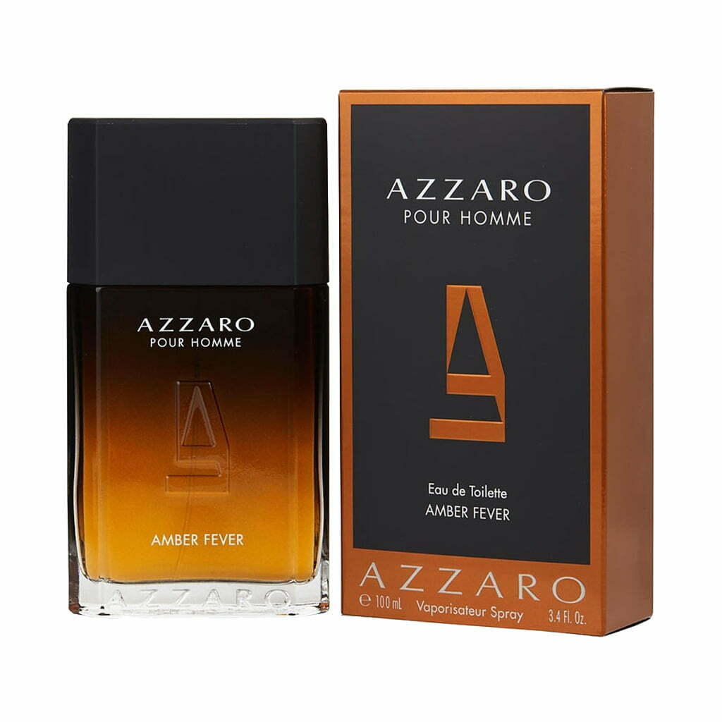 Azzaro Pour Homme Amber Fever For Men/Cologne For Men Eau de Toilette 3.4 Oz Edt