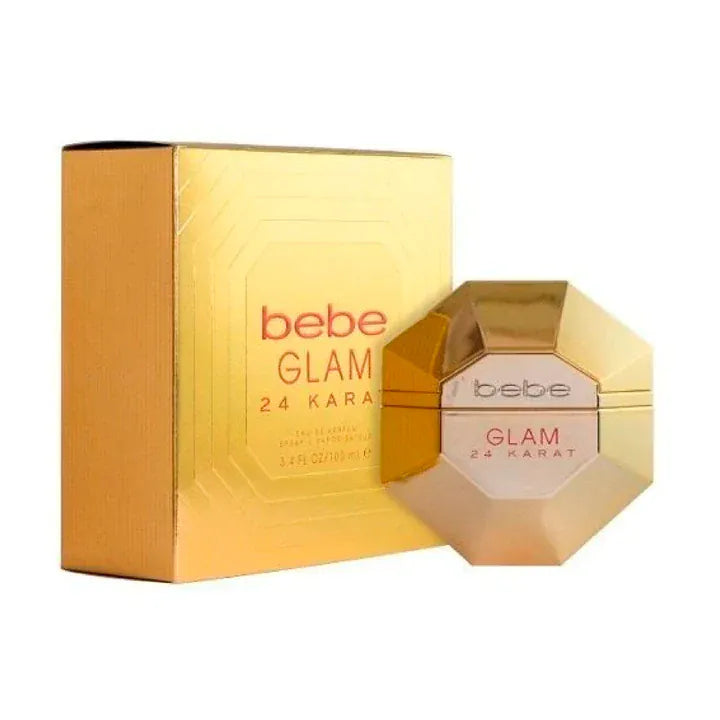 Bebe Glam 24Karat Women’s Perfume/Cologne For Women Eau de Parfum 3.4 oz Edp