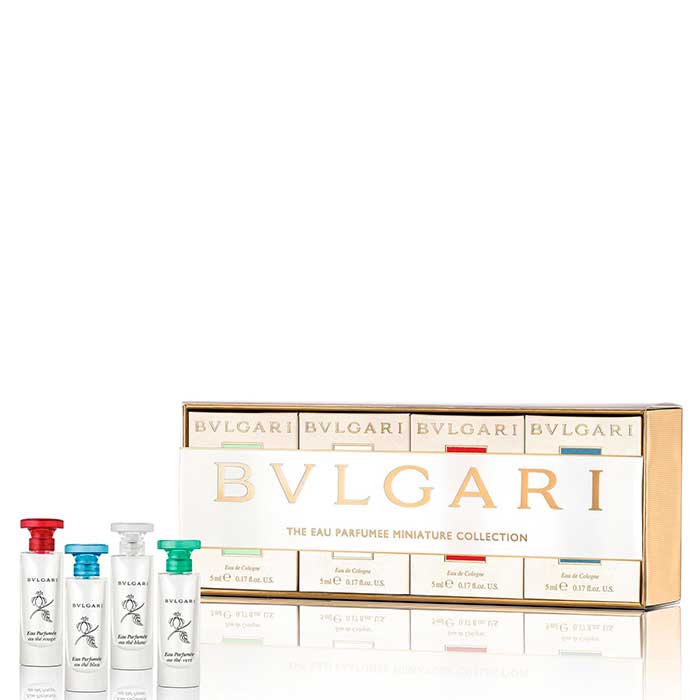 Bvlgari The Eau Perfumee Miniature Collection Perfume For Women Eau De Cologne Spray 0.17 Oz