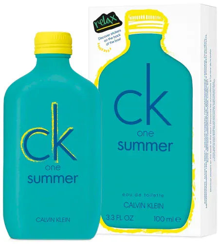 Calvin Klein  CK One Summer 2020 Unisex Perfume/Cologne For Men & Women Eau de Toilette 3.4 Oz Edt