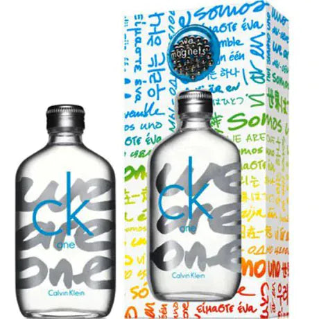 Calvin Klein CK One We Are One Magnets Unisex Perfume/Cologne For Men & Women Eau de Toilette 3.4 Oz Edt