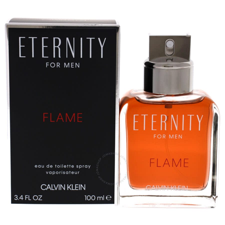 Calvin Klein Eternity Flame Cologne For Men Eau De Toilette   Spray 3.4 Oz