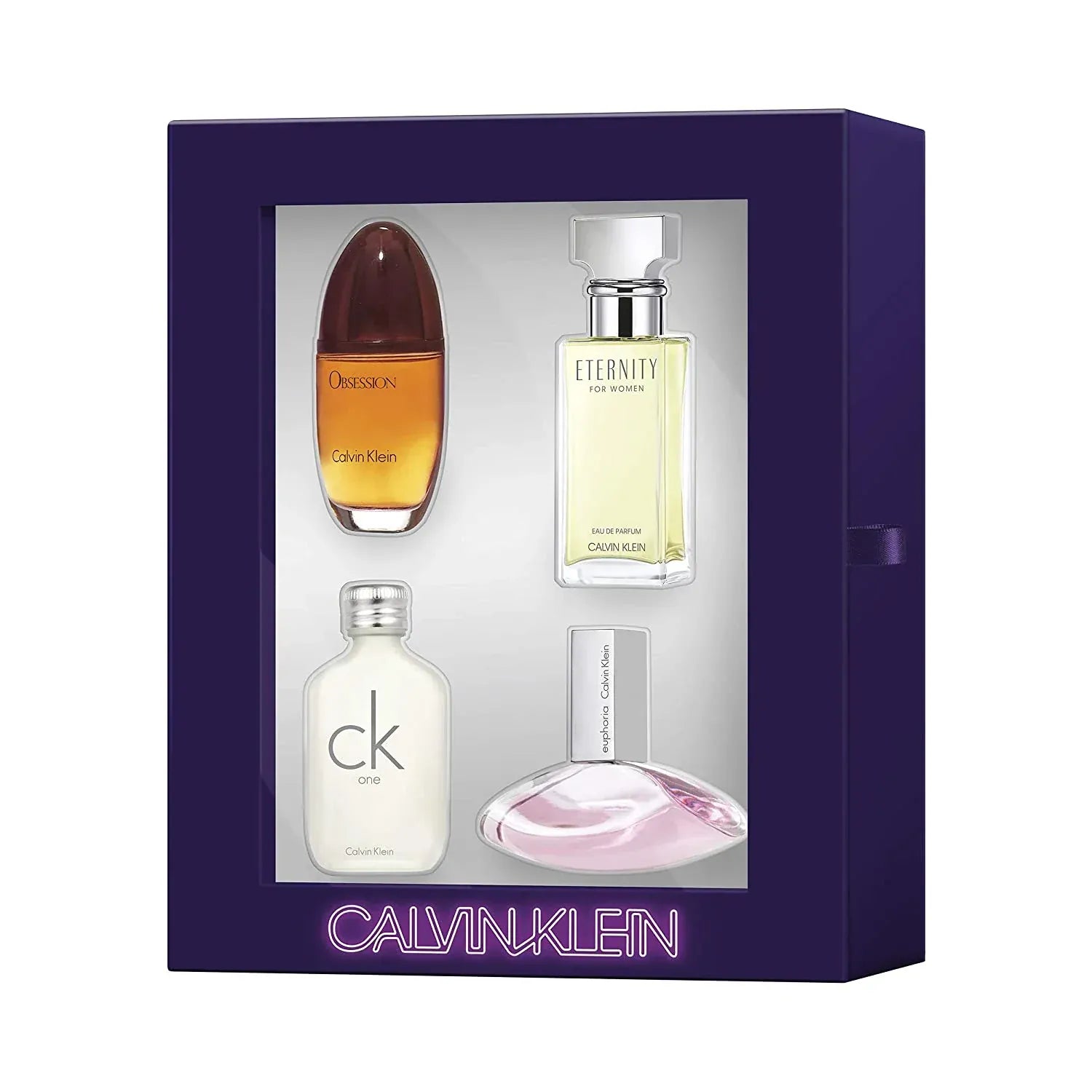 Calvin Klein Mini Set for Her Women's Perfume/Cologne for Women 4 X 0.5 Oz